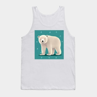 Cute polar bear illustration Tank Top